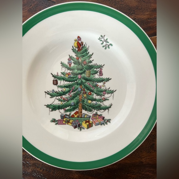 2- Spode Christmas Tree Bread and Butter Plates - Picture 2 of 5